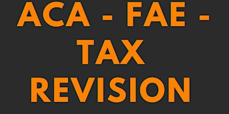 FAE - Taxation - Revision - Part 1