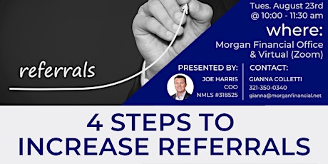 Imagen principal de 4 Steps to Increase Referrals