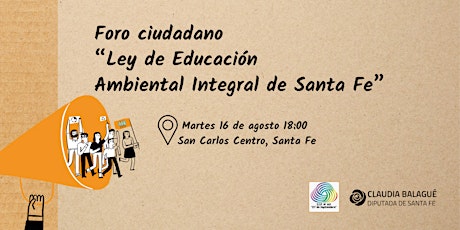 Foro de Ley de Educación Ambiental Integral San Carlos.
