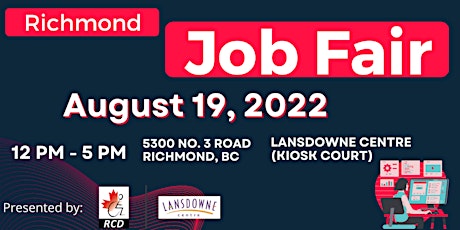 August 19th Richmond Job Fair - Lansdowne Centre
