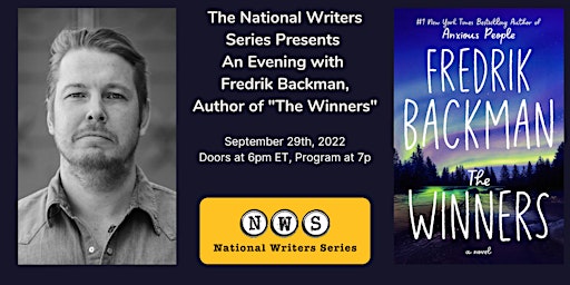 NWS Presents Fredrik Backman, author of "The Winners" & "A Man Called Ove" primary image