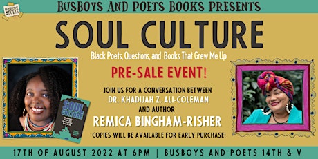 Busboys and Poets Books Presents Soul Culture