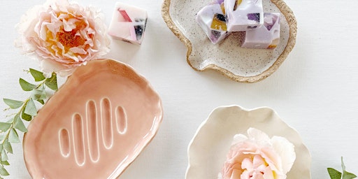 Create-Your-Own Terrazzo Soap, Ceramic Soap Dish + Hand-Tied Bouquet