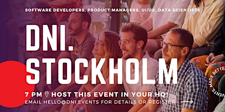 DNI.Stockholm Employer Ticket (Devs, PMs, Data Scientists, UI/UX)