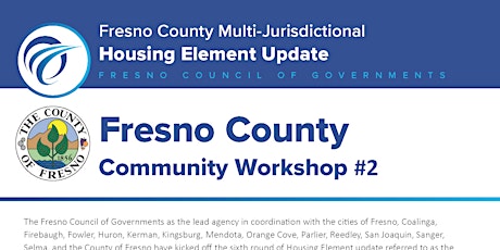 Fresno County Community Workshop #2