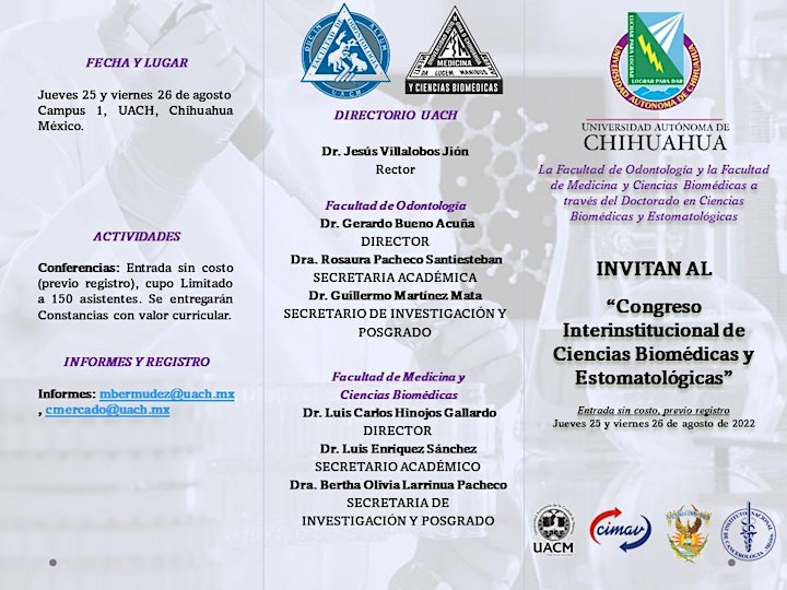 Imagen de CONGRESO INTERINSITITUCIONAL DE CIENCIAS BIOMÉDICAS Y ESTOMATOLÓGICAS