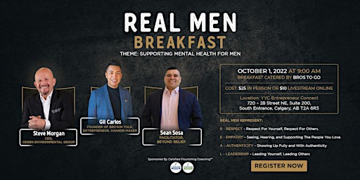 R.E.A.L. Men Breakfast - Supporting Mental Health For Men