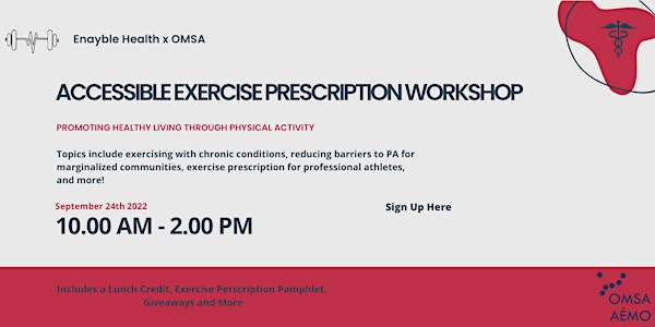 Accessible Exercise Prescription Workshop