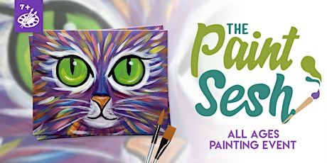 Paint & Sip in Downtown Riverside, CA – “Colorful Cat” @ Riverside Food Lab