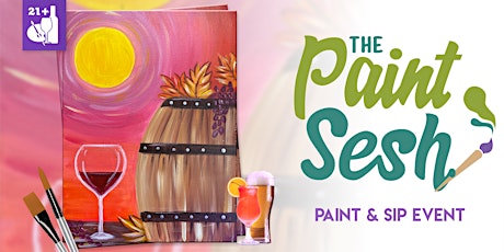 Paint and Sip in Downtown Riverside, CA – “Autumn Wine Barrel” at Retro Tac