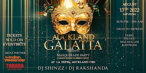 AUCKLAND GALATTA -  NZ's Premier South Indian Clubbing Night