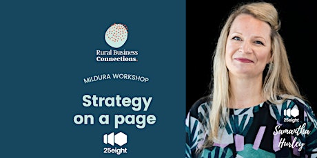 Strategy on a page  - Get laser focused on growing your business  - MILDURA