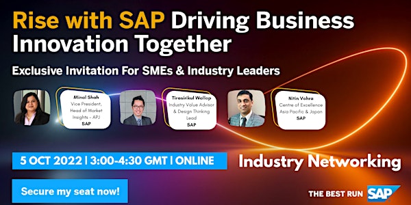 Driving Business Innovation Together - Industry Networking Webinar