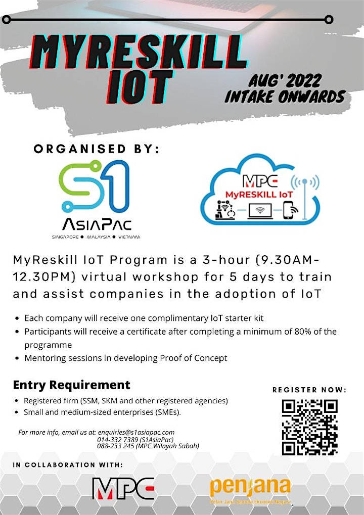 MyReskill IoT Program:  Industrial Revolution 4.0 (I.R. 4.0) In Logistic image