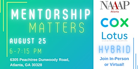 COX + NAAAP Atlanta: Mentorship Matters! Panel Discussion