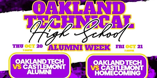Oakland Tech Alumni Game: Oakland Tech v Castlemont