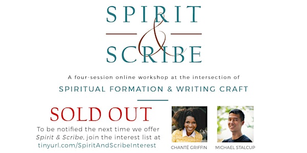 Spirit & Scribe: A Four-Week Workshop for Writers