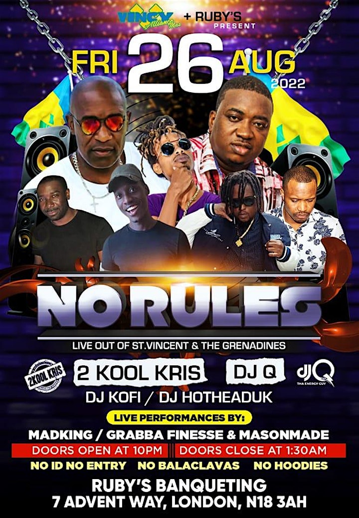 No Rules  - 2kool  | DJ Q  | Grabba Finesse | Mad King | Mason image