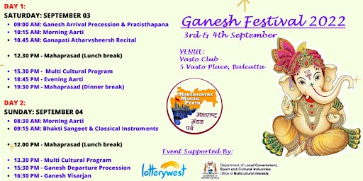 Ganesh Festival 2022 - Multi Cultural Event