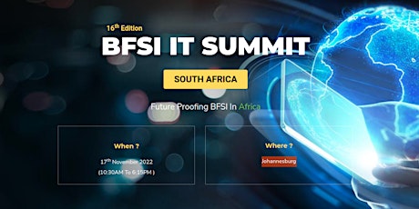 16th Edition Of BFSI IT Summit & Awards Africa | Physical Event