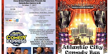 Class Action Productions/L&G Ent. Pres. Comedy Bus Express to Atlantic City primary image