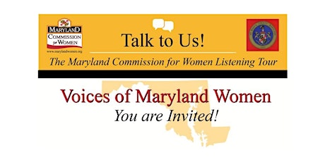 Talk to Us! Voices of Maryland Women Listening Tour - St. Mary's County primary image