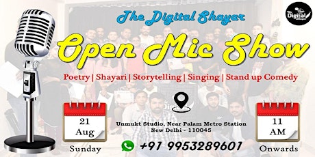 Poetry, Singing and Storytelling Open Mic Event Delhi