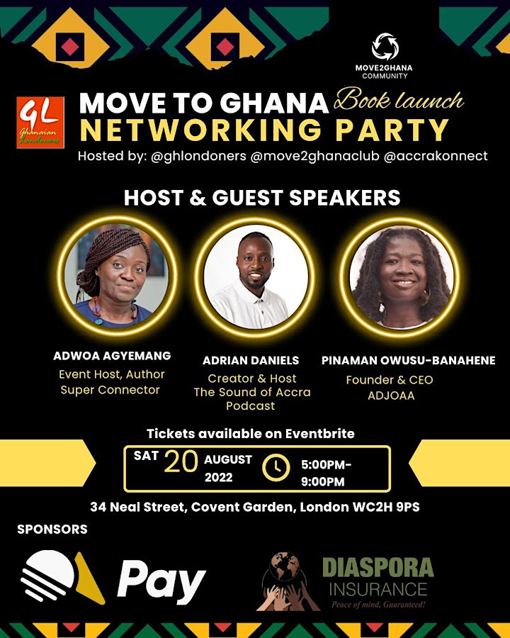 MOVE TO GHANA Book Launch X  Networking Party  - LONDON image