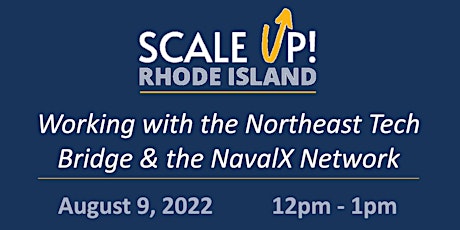 Working with the Northeast Tech Bridge & the NavalX Network