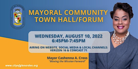 Mayoral Community Forum: August "Wellness In our Community"