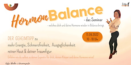 HormonBalance - das Seminar , für alle Frauen die MEHR wollen