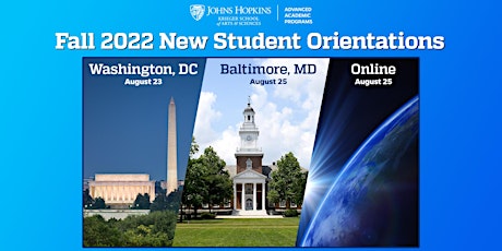 Fall 2022 AAP New Student Orientation (Washington, DC)