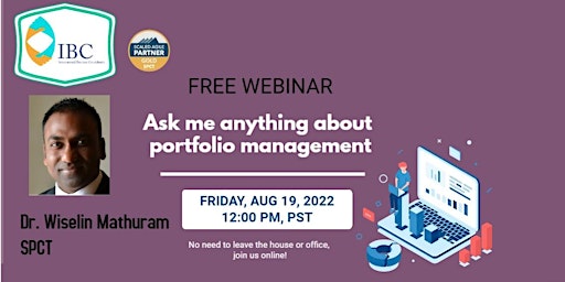 Ask me anything about portfolio management -  Free Webinar