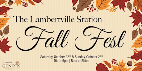 The Lambertville Station Fall Fest