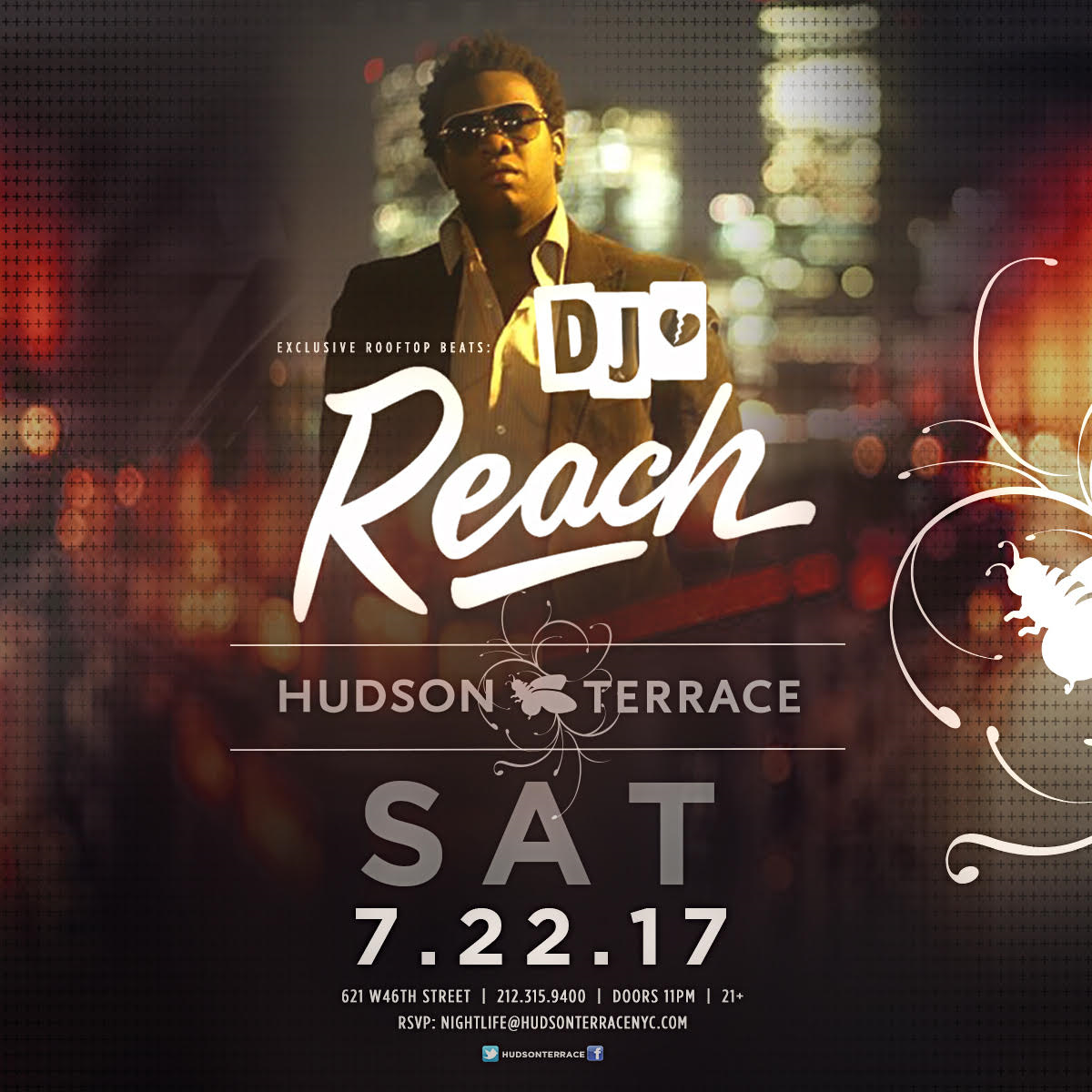 DJ Reach at Hudson Terrace 7/22