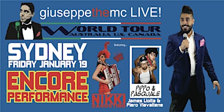 Giuseppe the MC LIVE! World Tour SYDNEY! ENCORE PERFORMANCE primary image