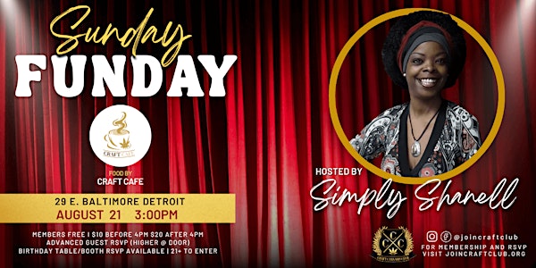 DETROIT: Sunday Funday ft. Host Simply Shanell