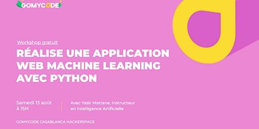 Workshop gratuit -Réalise une application web Machine Learning avec Python
