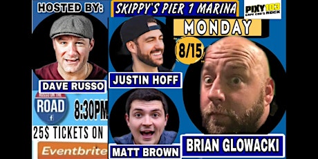 Skippys PIER 1 CapeCods  #1 Comedy venue  Mondays  830pm