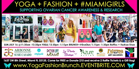 "YOGA + FASHION + BRUNCH for Ovarian Cancer Awareness with DOC IT Foundation"  primary image