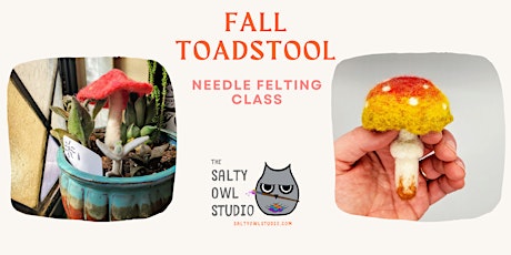 Fall FUNgus- Toadstool Needle Felting Workshop