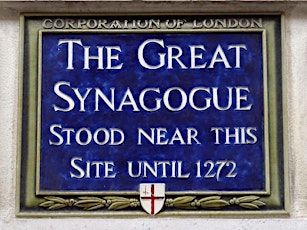 Jewish history walk through the city of London from Newgate to Aldgate