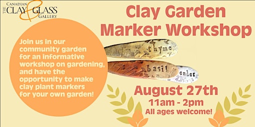Drop-In Gardening Workshop - Make a Clay Garden Marker!