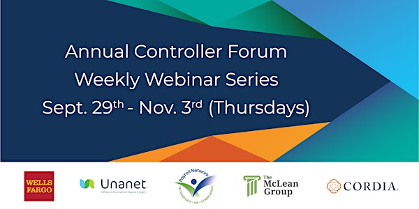 Controller Forum CPE Webinar Series | Sept. 29th - Nov. 3rd