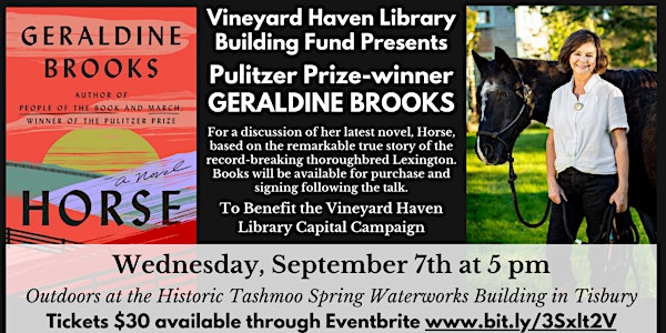 Geraldine Brooks, Presented by the Vineyard Haven Library Building Fund