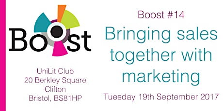 Boost Bristol for small businesses - Bringing sales together with marketing primary image
