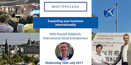 Masterclass: Expanding your business internationally with Russell Dalgleish primary image