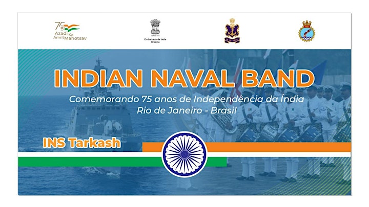 Imagem do evento 75º  Independência Indiana - Yoga Session e Banda Naval INS Tarkash