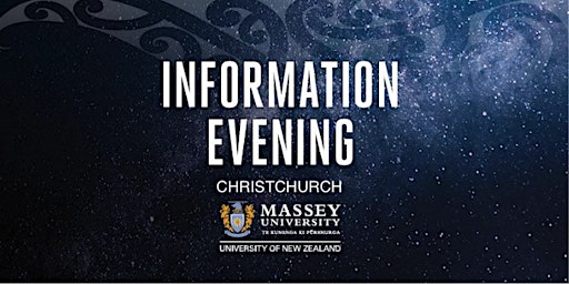 Massey University Information Evening - Christchurch