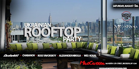 Ukrainian ROOFTOP Party: Williamsburg NY primary image